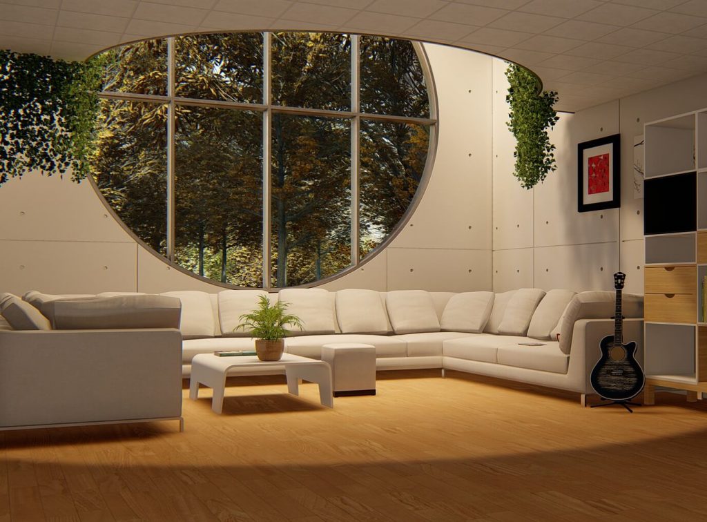 interior moderno ventanaredonda
