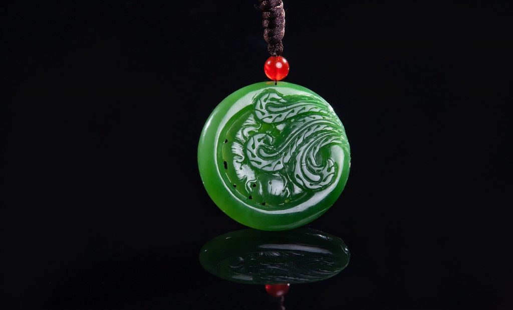 collar jade verde